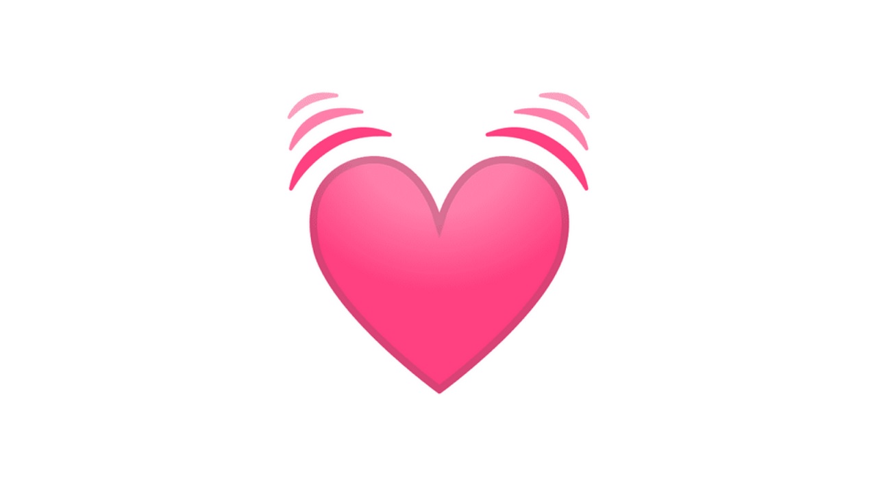 emoji de corazón latiendo