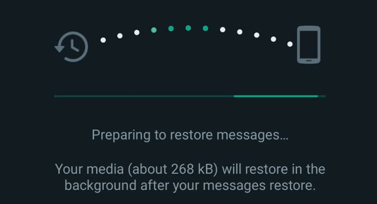 whatsapp restaurar mensajes de android