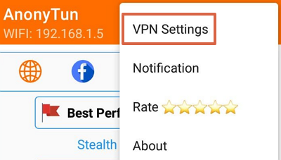 Cómo obtener Internet gratis en tu teléfono activando AnonyTun VPN Paso 2