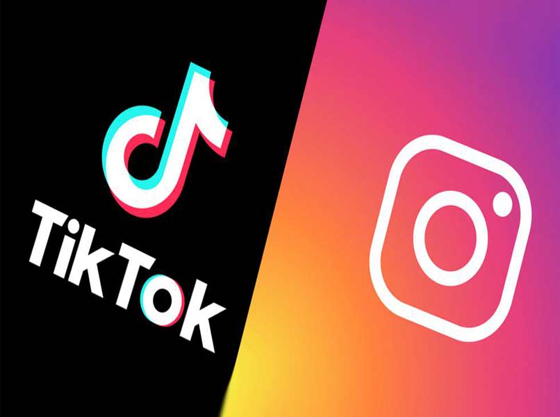 logotipos de instagram y tiktok
