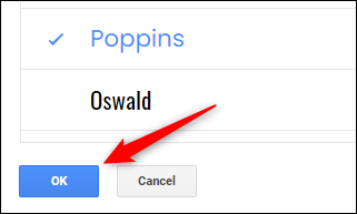 Haga clic en el botón azul Aceptar