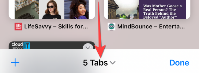 toque en "conteo de guías" para abrir el "grupos de guías" menú.
