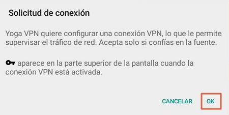 Cómo descargar y usar Facebook Lite sin crédito en tu móvil. Usando Yoga VPN. Paso 12