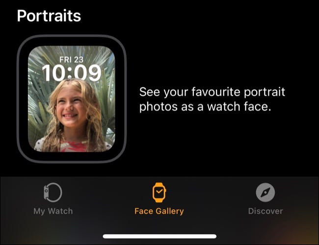 Esfera del Apple Watch con retratos