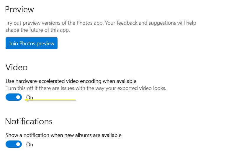 codificación de video acelerada por hardware, donde esté disponible