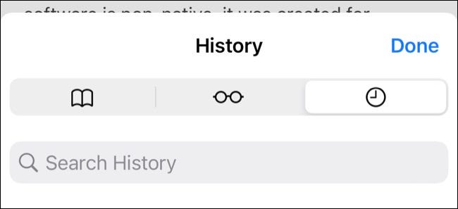 Historial de Safari en iPhone