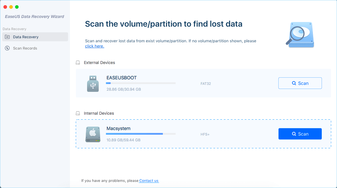 encontrar datos perdidos