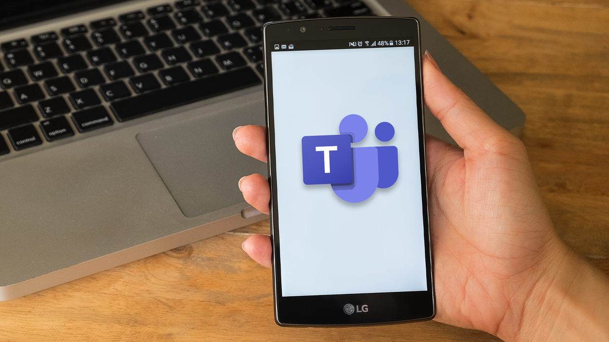 Un LG G4 con Microsoft Teams.