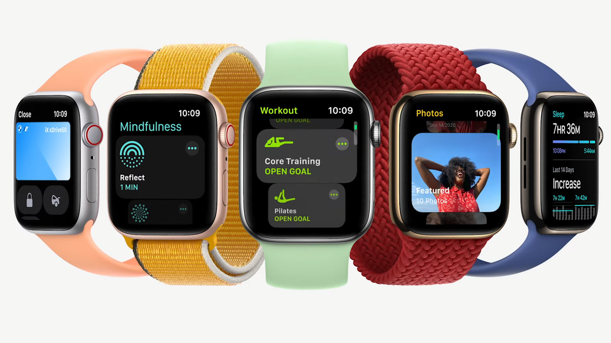 El Apple Watch Series 7 a todo color.