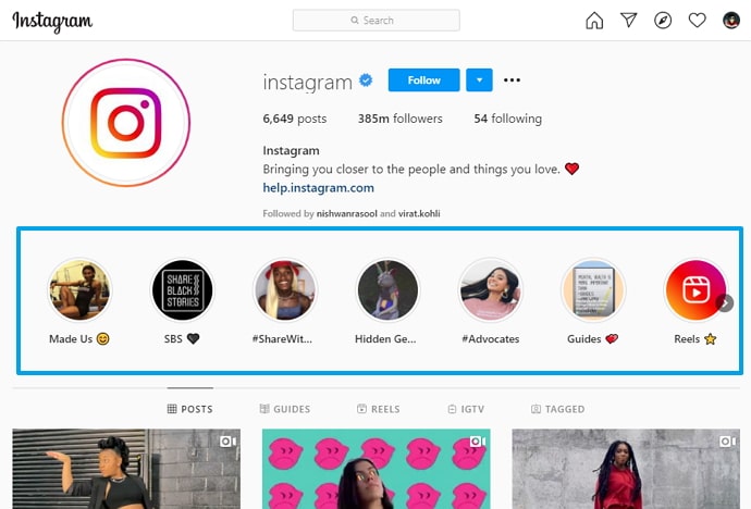 ver las historias antiguas de instagram de alguien