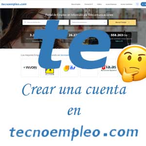 regístrate en tecnoempleo