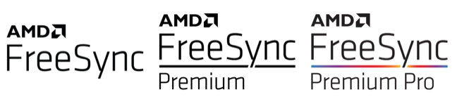 Logotipos para la tecnología AMD FreeSync