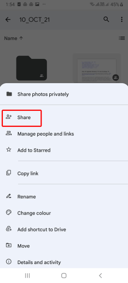Comparte fotos en privado