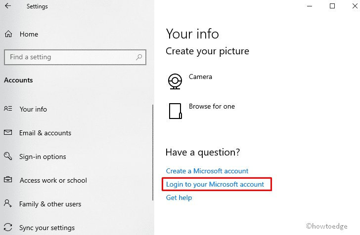 Iniciar sesión con la cuenta de Microsoft