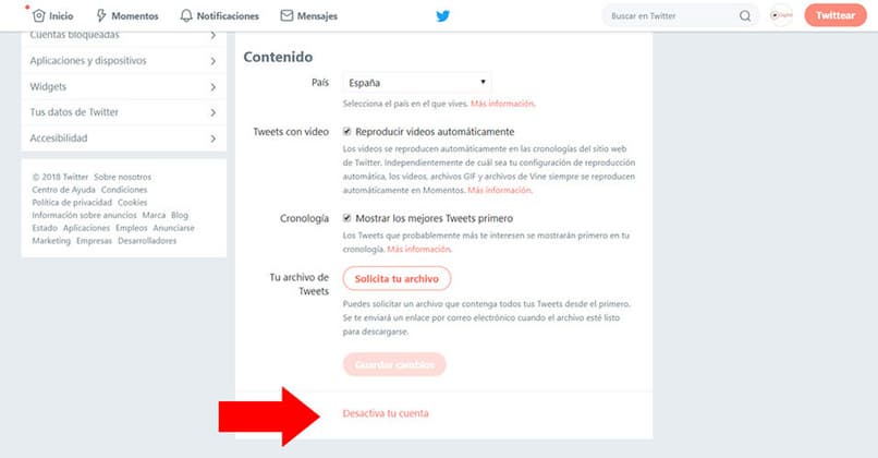 desactivar el boton de la cueta