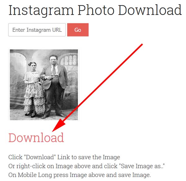 guardar foto de instagram