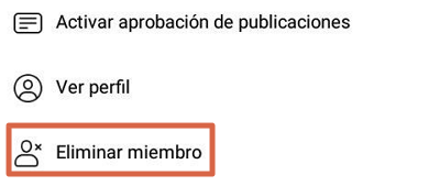 Elimine permanentemente un grupo de Facebook creado por mí usando el paso 5 de la aplicación móvil