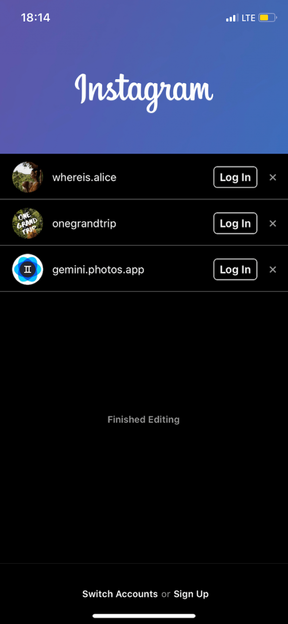 Cómo eliminar una cuenta de Instagram de tu iPhone