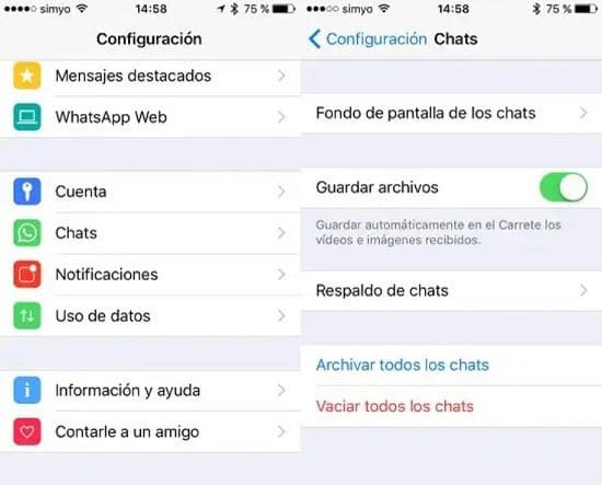 Pasos para eliminar un contacto de WhatsApp en iPhone