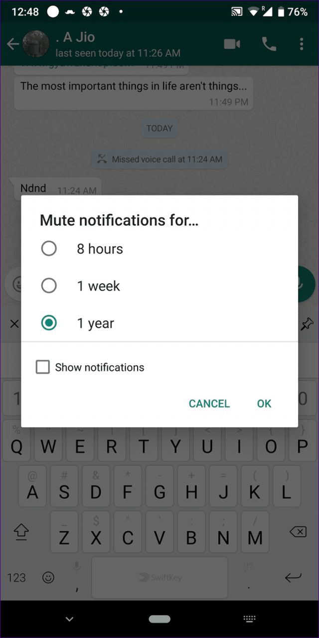 whatsapp mudo vs bloqueo 3