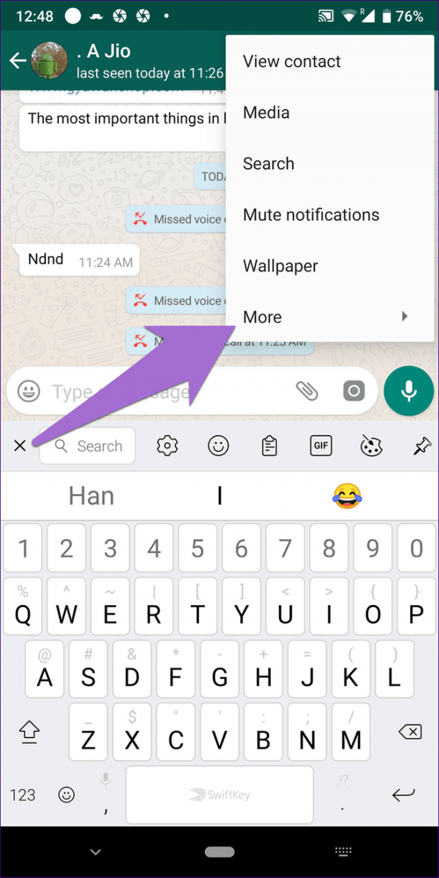 Whatsapp Mute vs Bloque 6