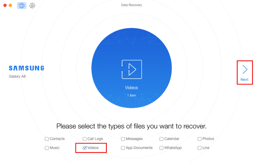 Recupera videos borrados de Samsung con PhoneRescue