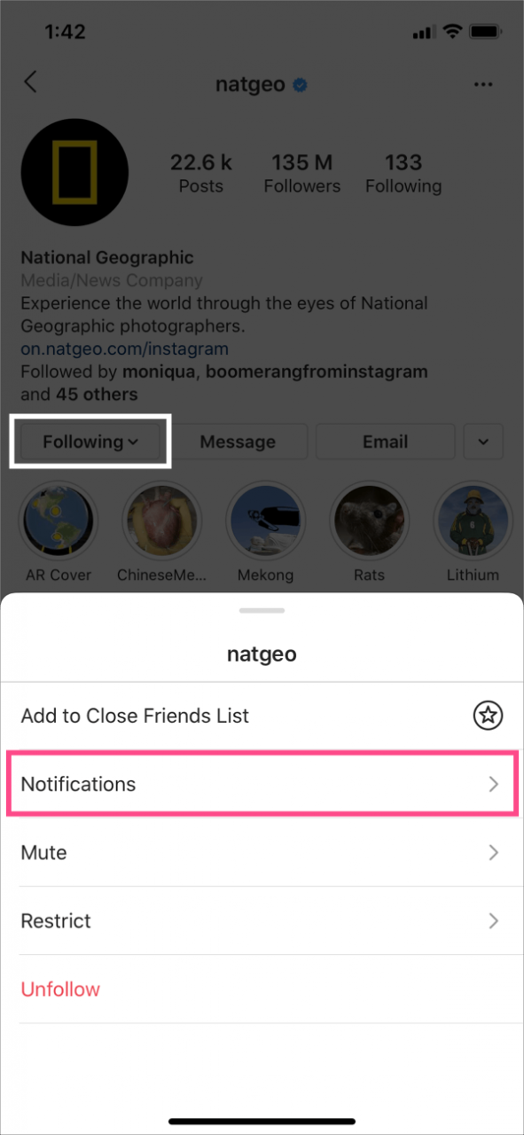 Cómo habilitar la notificación de historias en Instagram 2021