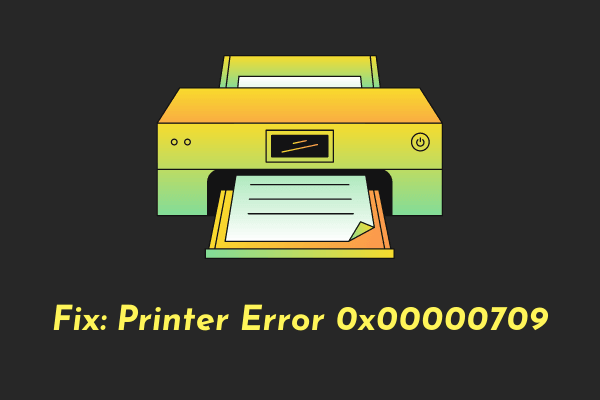 Solucionar error de impresora 0x00000709