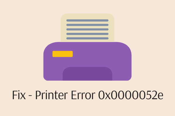 Error de impresora 0x0000052e